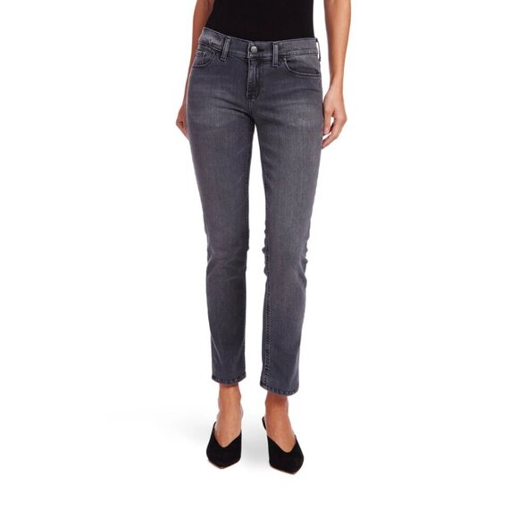 Gray Boyfriend Jeans with Distressed Look - Picture 3 of 11